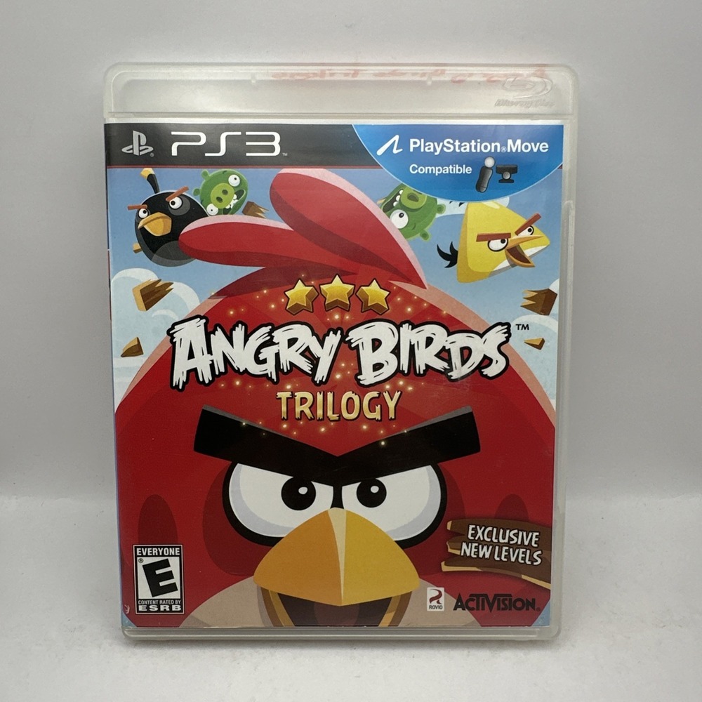 Angry Birds Trilogy PlayStation 3 2012 Game & Case Activision Excellent Disc